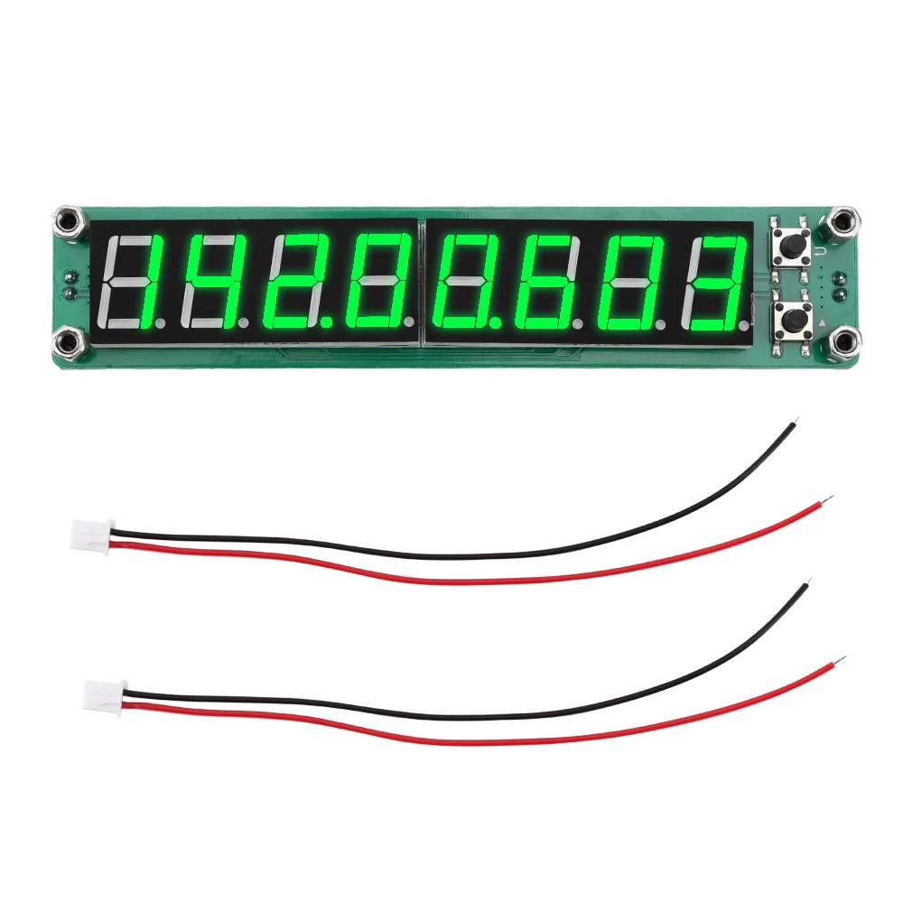 0.1mHz-60mHz To 20mHz-1.2gHz Frequency Meters RF Signal Frequency Counter DC9-15V Cymometer Eight Digits Digital Display