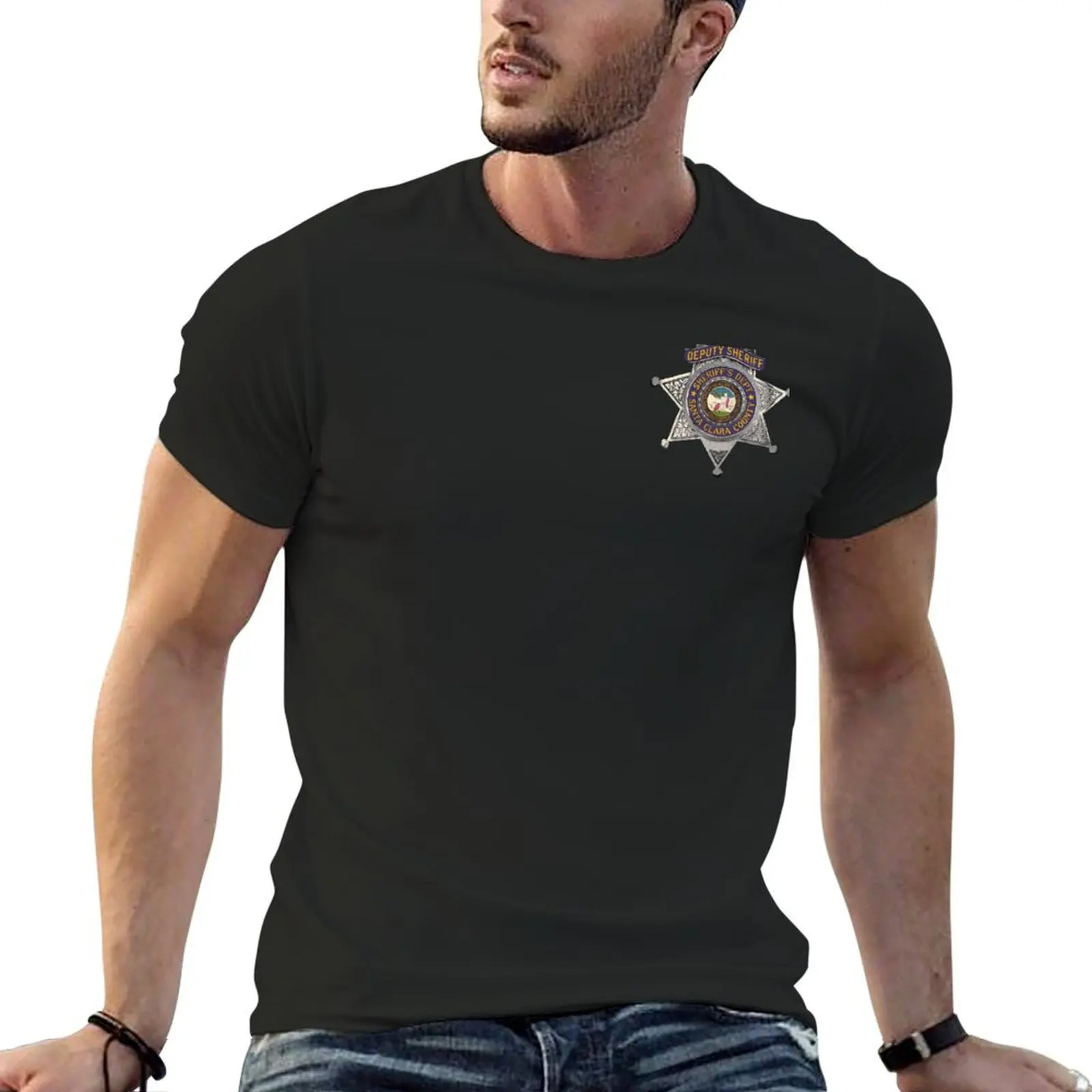 Santa Clara County Deputy Sheriff T-Shirt oversized graphic tee graphic shirts custom t shirt men clothes