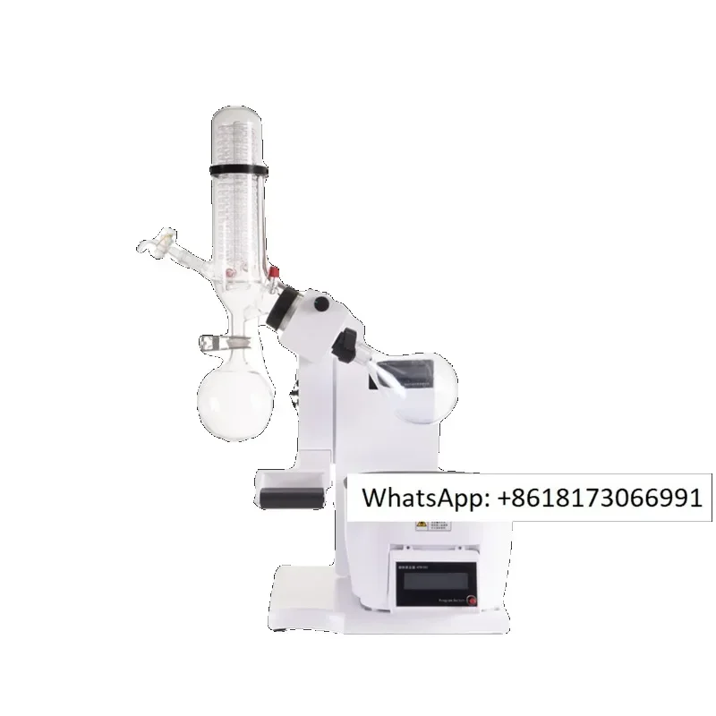 Domestic reverse and forward power-off self starting desktop double snake tube condenser automatic rotary evaporator