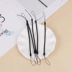 5 Pcs Highquality Stylus Spring Secure Cord Black Mobile Phone Lanyard Spring Cords PVC Phone Strap