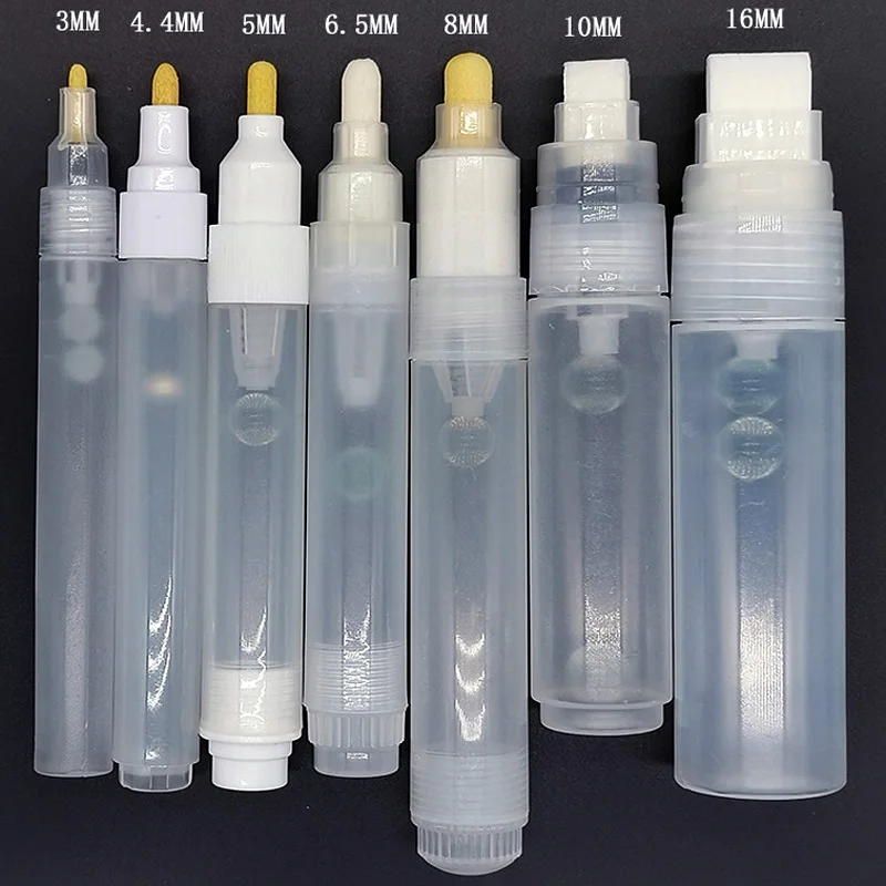 1PC Repeatable Plastic Empty Pen Rod Liquid Chalk Paint  Pen Barrels Tube Pen Markers Pen Accessories