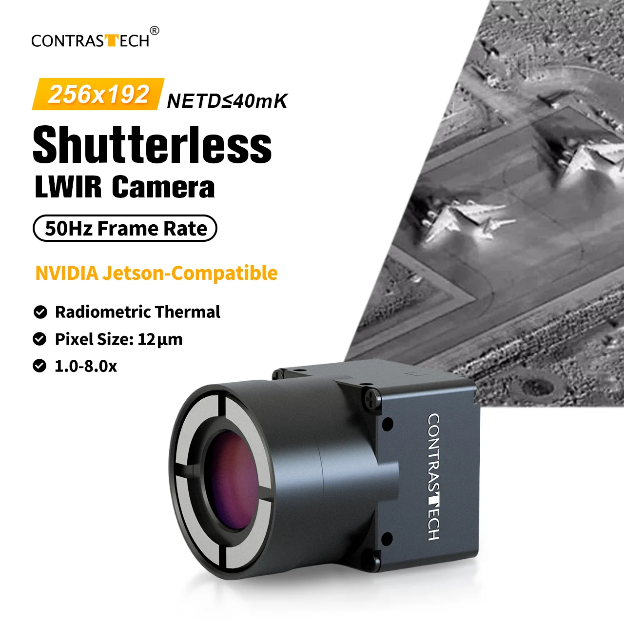 Thermal Imaging Camera 256X192 - Caméra thermique de précision extérieure 50Hz