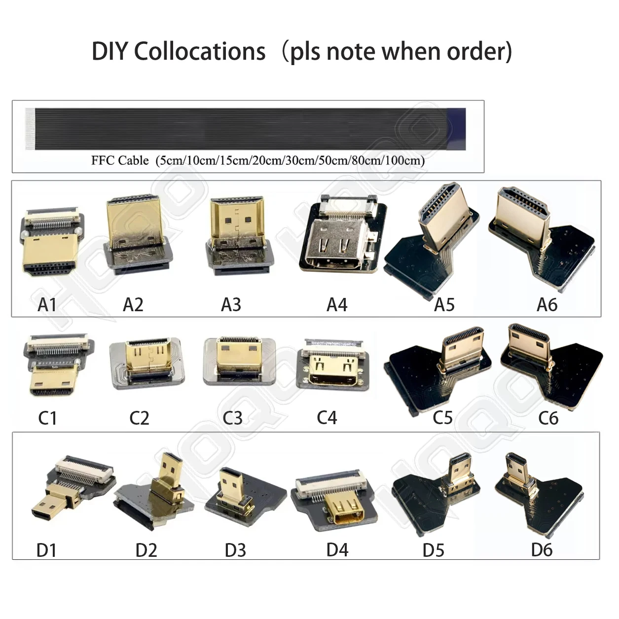 FPV FPC Soft Flat MINI HDMI to HDMI Cable Micro HDMI Connector for FPV HDTV Multicopter Aerial Photography