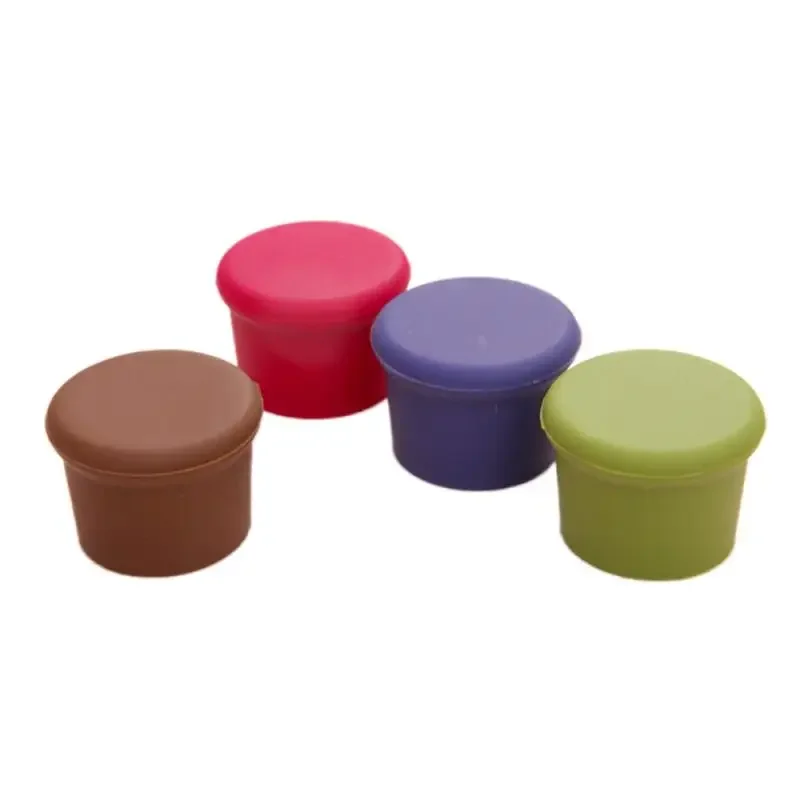 3pcs Silicone Wine Stopper Leak Free Wine Bottle Fresh Keeping Sealers Beer Beverage Champagne Closure For Bar Accessories