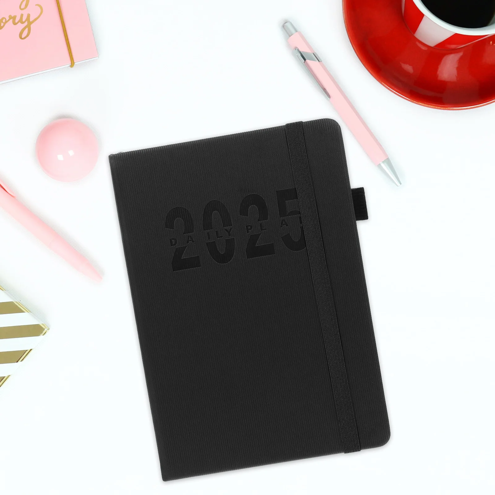 2025 مخطط شهري أسبوعي جدول الأعمال المفكرة جدول كتاب منظم للطلاب المحترفين المسافرين الكتابة اليومية #6