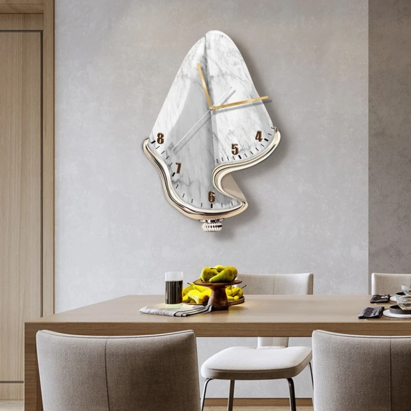 

Современный дизайн, цифровые настенные часы, настенное украшение для гостиной, часы для ресторана, абстрактный дизайн, бесшумные подвесные часы, домашний декор