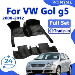 Customized Artificial Leather Car Floor Mat For VW Gol g5 2008 2009 2010 2011 2012 Protect Your Vehicle's Interior Accessory