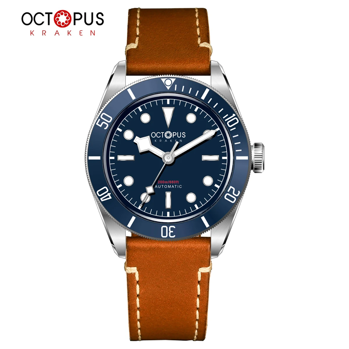 Часы-Осьминог Kraken BB58 мужские, 39 мм, винтажные часы SW200, автоматические механические часы с сапфировым стеклом, водонепроницаемые часы для дайвинга 200 м