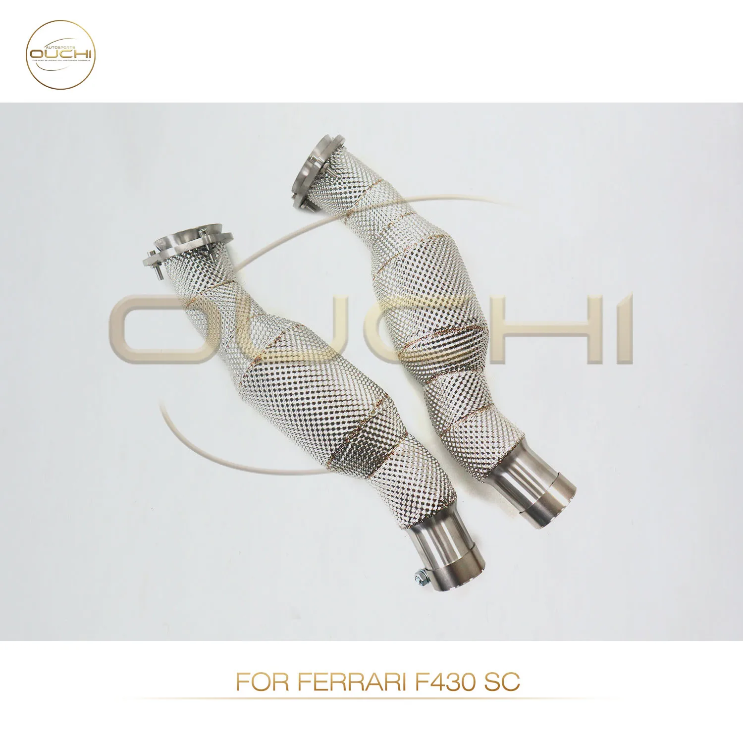 

Performance Exhaust downpipe for Ferrari F430 SC Stainless Steel 304 Increases Horsepower Torque Louder Aggressive Sound