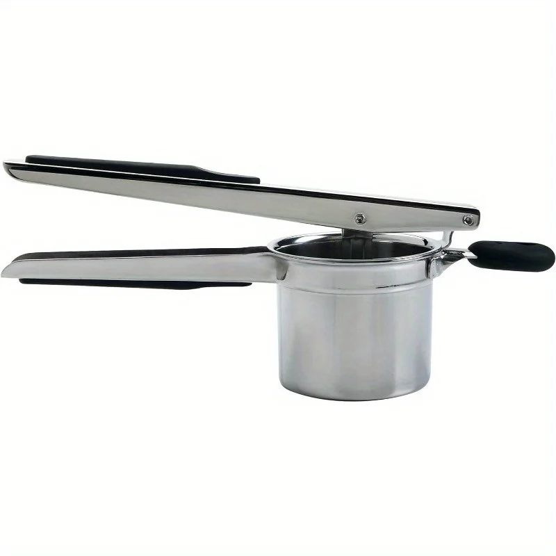 Stainless Steel Potato Ricer-Potato Ricer 15oz, Heavy Duty Stainless Steel Potato Masher with 3 Interchangeable Discs