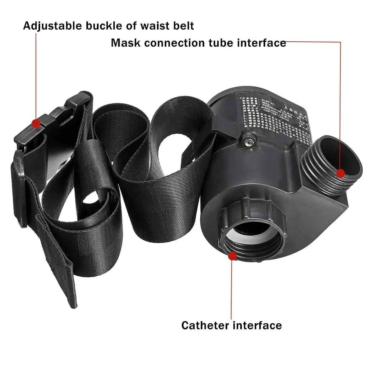 Portable Electric Air Flow Supplied Pump Blower Device System/Safety Connect R40 Air Tubes for Chemical Gas Mask Dust Respirator