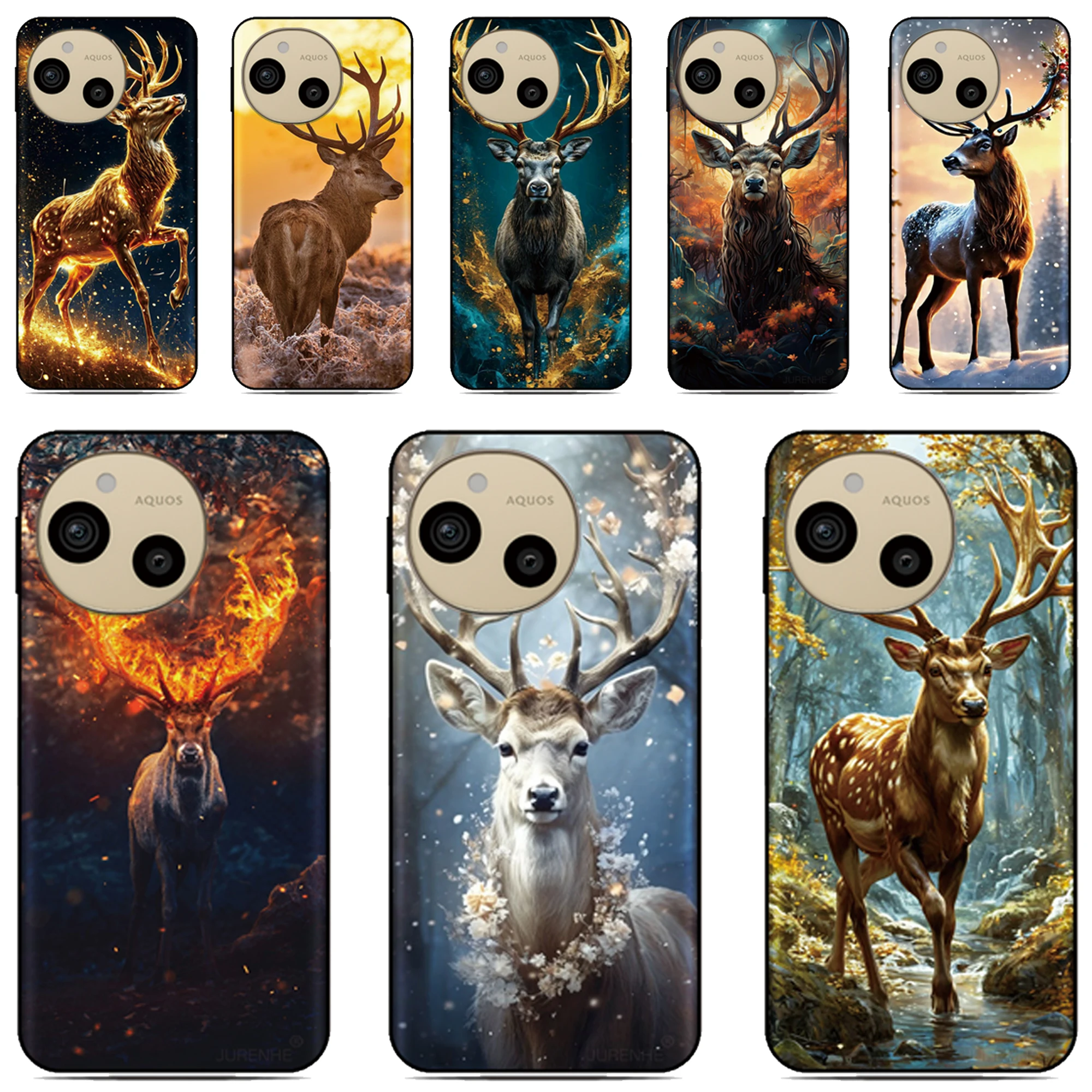 Hirschjagd-Handyhülle für Xiaomi Poco C85 C85x C40 M7 C71 Redmi 15C A7 A5 4G 11A 13C 12C Note 15 11 12 Pro 5G Rückseiten-Cover