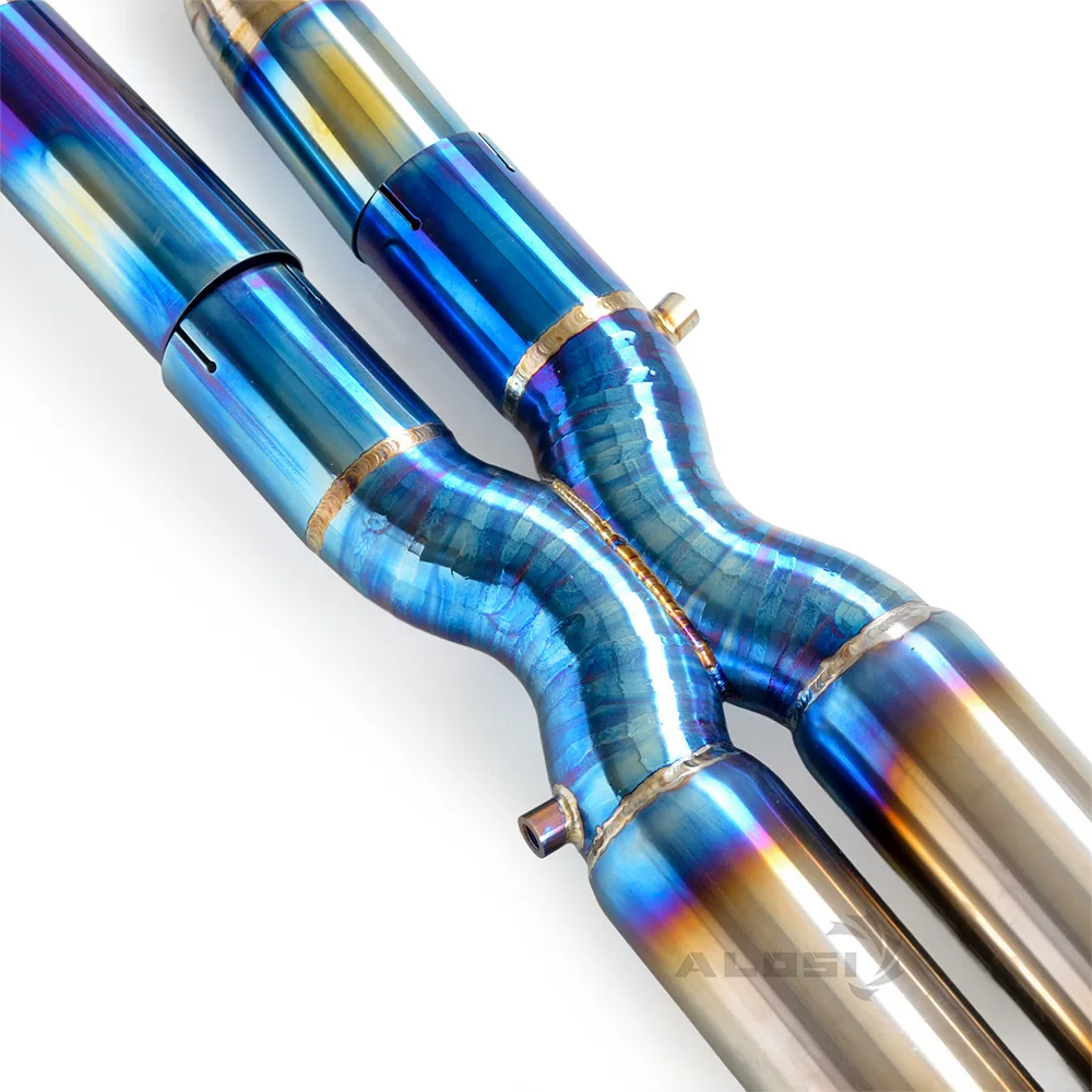 Adatto per BMW XM 4.4T 2023-2025 Tubo di scarico a sezione centrale in materiale titanio ALOSI