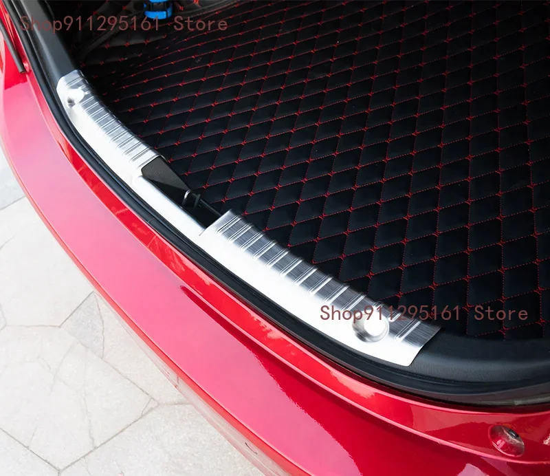 

1pc for Mazda 3 Axela 2017 hatchback / sedan Rear guard plate Trunk Tail box Protective plate