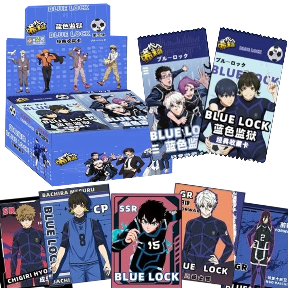

Japanese Anime Blue Lock Collection Cards Isagi Yoichi Mikage Reo Charm Personality Trading Cards Unique Gifts for Boys Girls