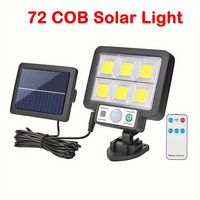 COB LED Solar Light Outdoor PIR Motion Sensor Waterproof Split Solar Wall Light Garage Lighting Patio Street Security Lights
