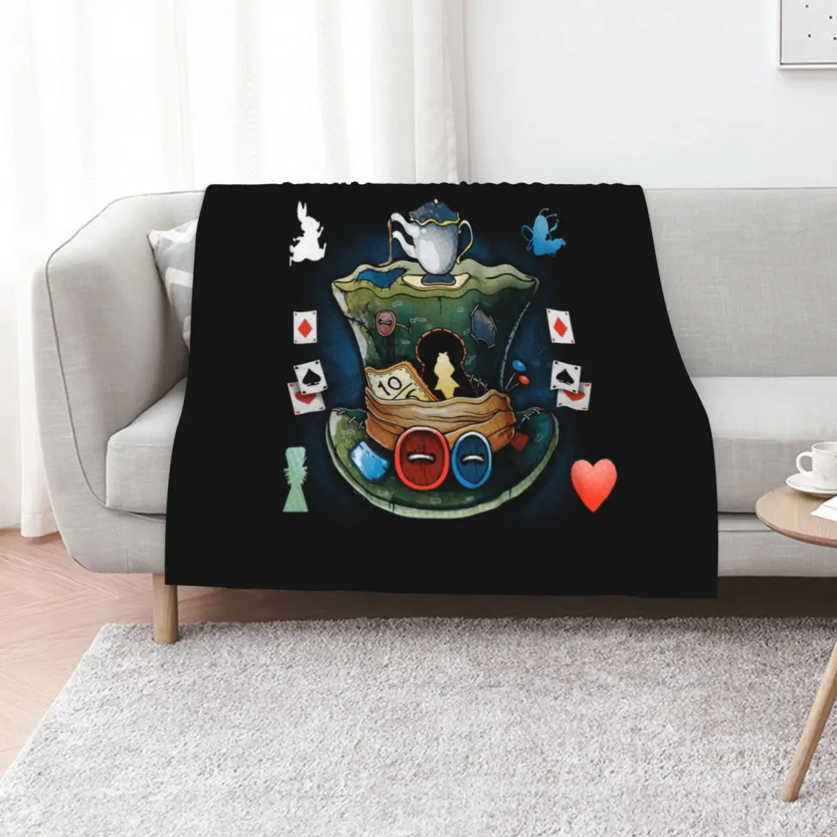 Crazy hatter Throw Blanket Quilt Decorative Throw Designers christmas decoration funny gift Thermals For Travel Blankets