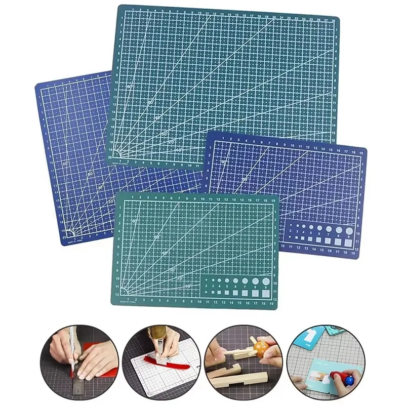 A3 A4 A5 Cutting Pad PVC Craft Cutting Mat Workbench Board For Patchwork Sewing Leather Carving Manual DIY Knife Supplies Set