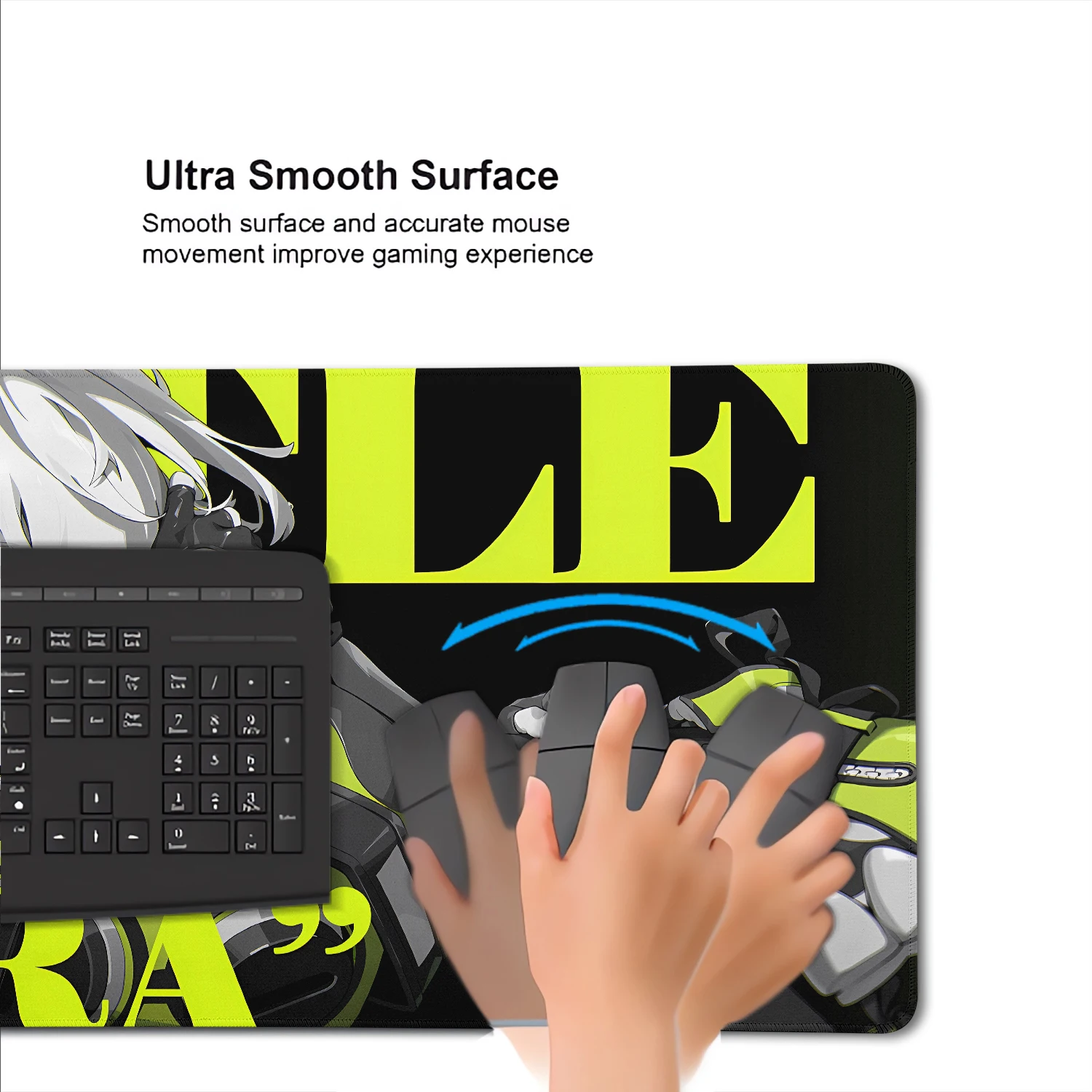 Zenless Zone Zero Black background illustration Gaming Mouse pad Computer Keyboard Pads Laptop Cushion Non-slip Decor mouse pad