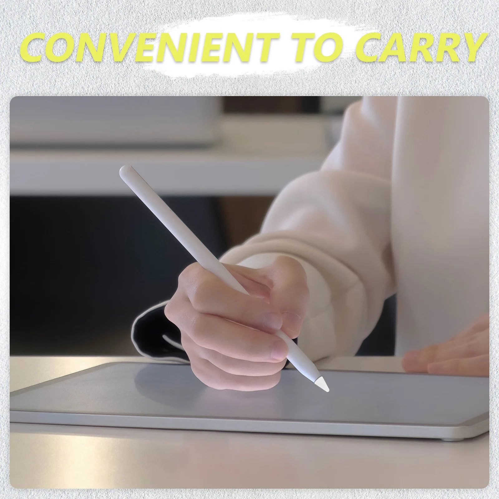 

200Pcs Handwriting Stylus Tip Protectors Silicone Anti-Slip Pen Caps Soft Replacement Nibs for Stylus Pens Electronic Pencil