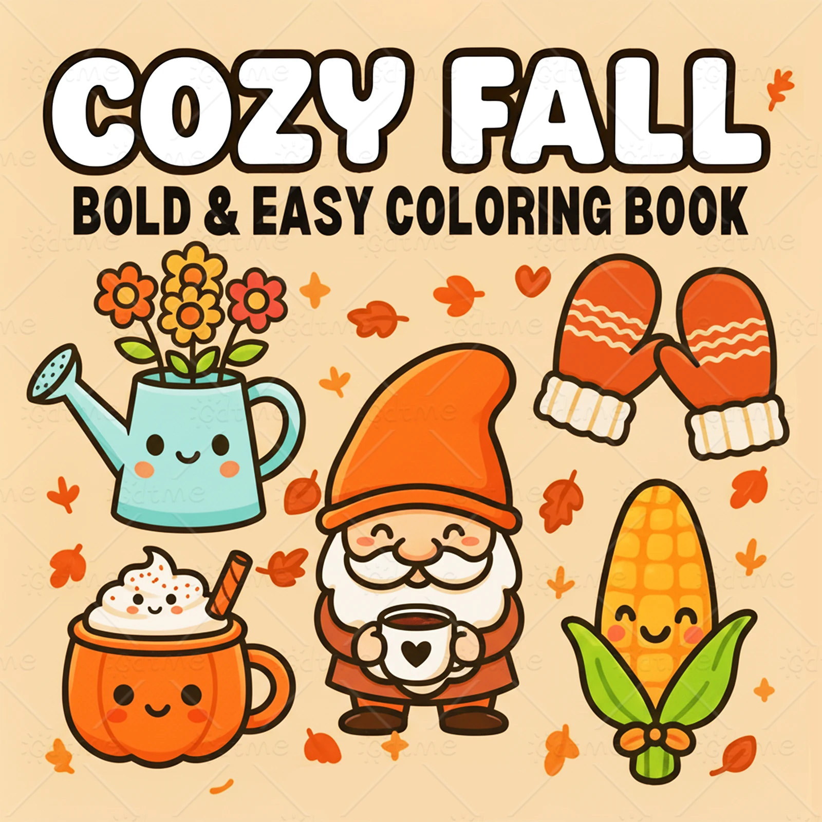 COZY FALL   : Coloring Book for Adults Featuring Cute Cozy Daily Activities for Relaxation (Cozy Spaces Coloring)