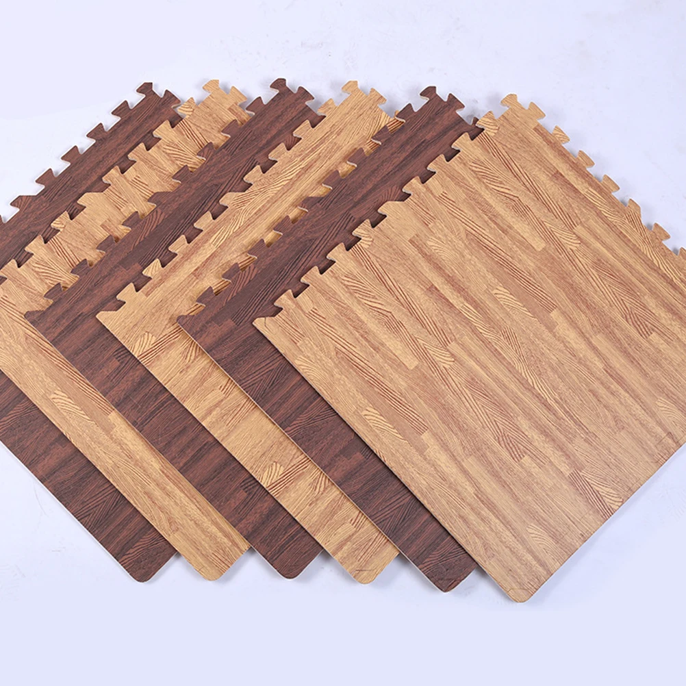 

EVA Foam Puzzle Crawling Mat Floor for Babies Interlocking Wood Grain Pad Child