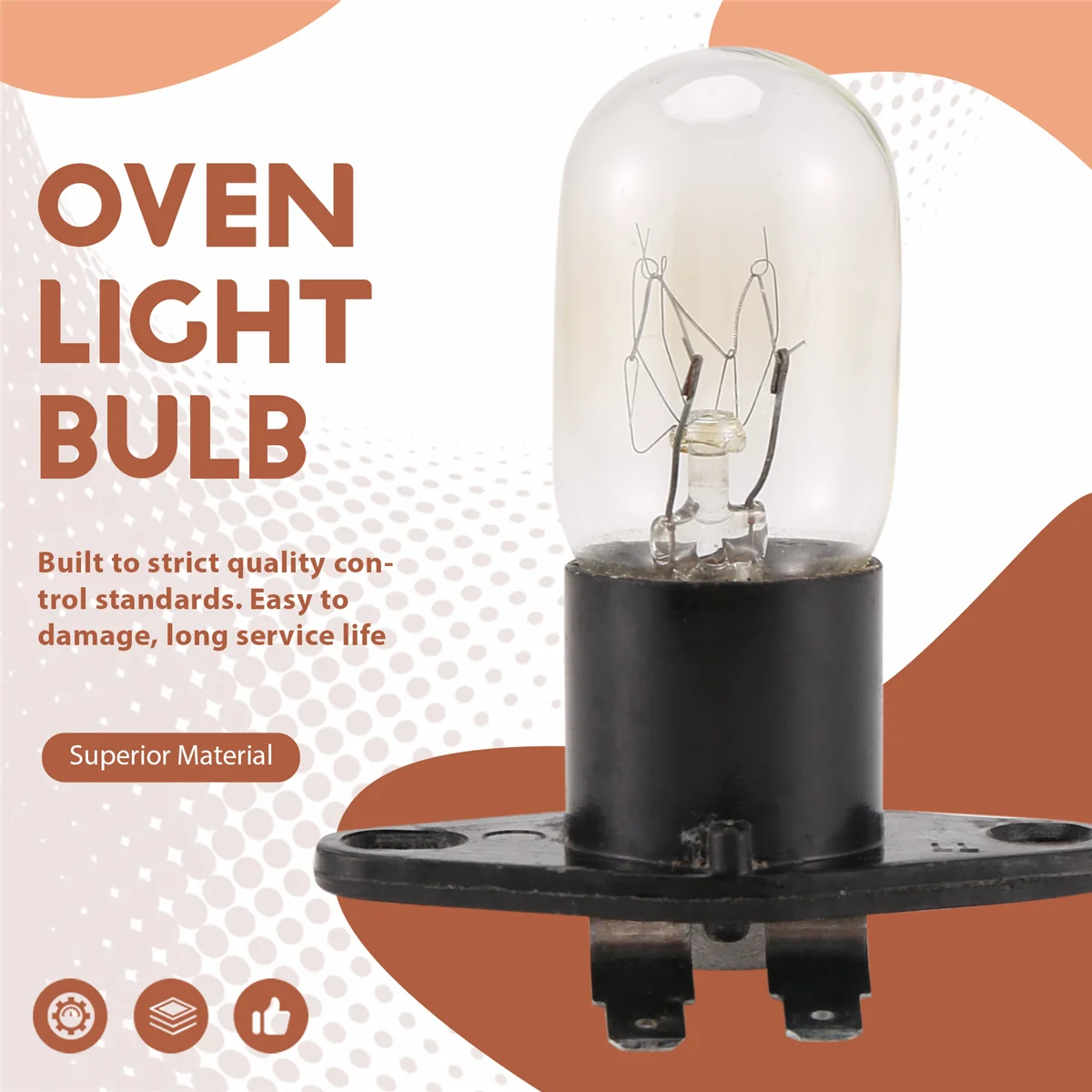 M14K1Pc เตาอบไมโครเวฟ Global Light โคมไฟหลอดไฟการออกแบบฐาน 250V 2A เปลี่ยน Universal