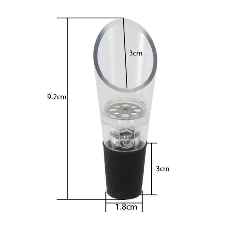 Wine Aerator Acrylic Bottle Stopper Decanter Wine Pourer Aerating Pour Spout Wine Air Aerator Bar Accessories