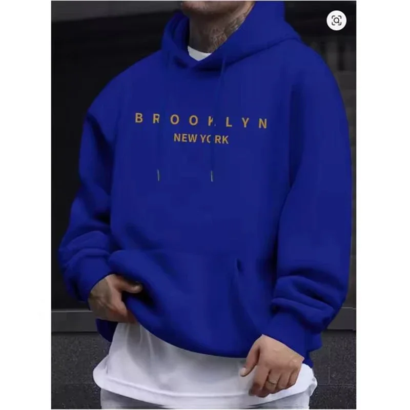 Herren Herbst Winter Lockerer Pullover Hoodie Komfort-Sweatshirt für Jogging Fitness Gym Outdoor Sport Streetwear Alltag Freizeit Oberteil – Detail 12
