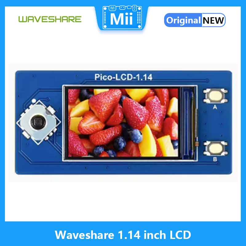 

Waveshare 1.14 inch LCD Display Module For Raspberry Pi Pico 65K RGB Colors 240*135 Pixels SPI Interface