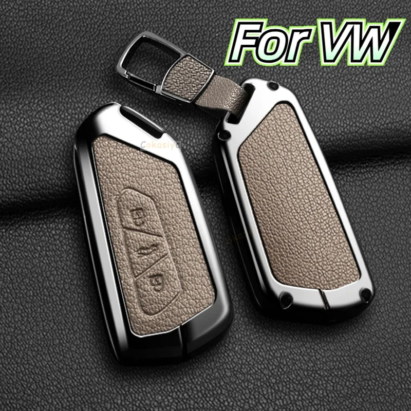 ل VW Volkswagen ID.3 ID.4 جولف 8 2022 2023 MK8 كوبرا سكودا اوكتافيا سيات ليون MK4 اكسسوارات سبائك الزنك حافظة مفاتيح السيارة فوب #3