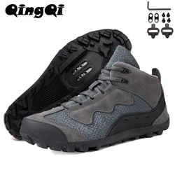 QQ-TB199 Mens MTB Shoes Cycling Shoes Hiking Shoes Cycl  MTB Gravel Road Bicycle Sneakers for Men Tenis Masculino Size39-50