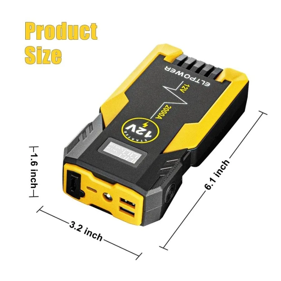 ET05 2000A سيارة محمولة Jump Starter أصفر