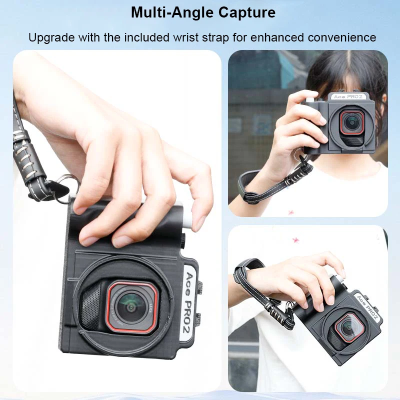 

3D printing Street Grip Vlog Holder Combo Camera Grip Holder For Insta360 Ace Pro 2 Camera Grip Camera Accessories