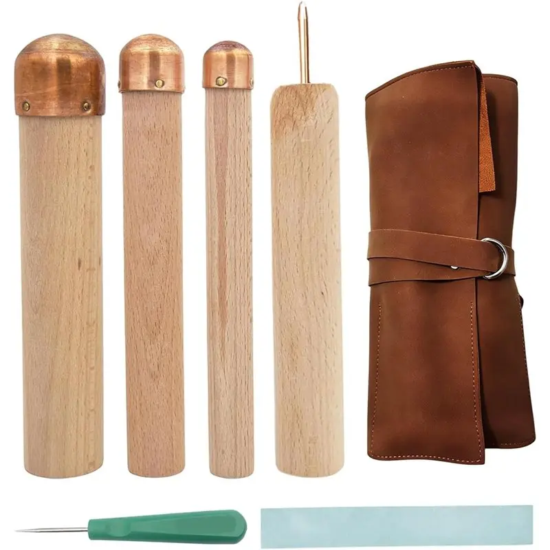 24-hour-delivery-for-beginners-and-pros-knapping-kit-3-copper-boppers-2-pressure-flakers-includes-pu-leather-case