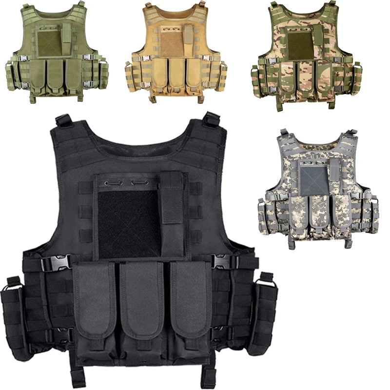 

Hunting buckle vest military onboard magazine air gun paintball CS outdoor protective lightweight tactical military vest