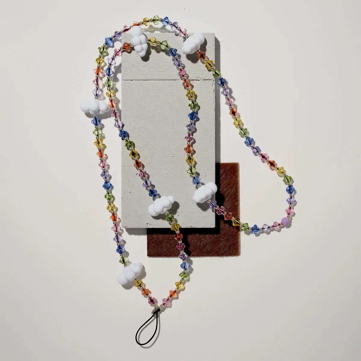 

HERLOOK Cloud Phone Strap Long Colorful Beads Chain for Cell Phones Y2K Aesthetic Phone Lanyard Girls Accessories