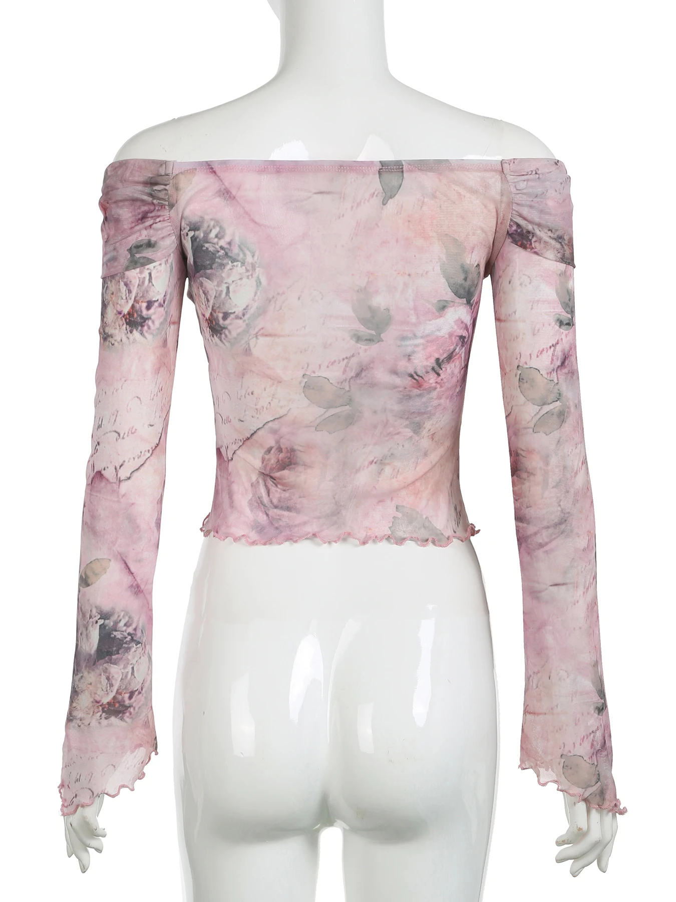 IAMSURE Holiday Floral Printed Mesh T Shirt Beach Style See Through Slash Neck Long Flare Sleeveless Tees Women Summer Fashion