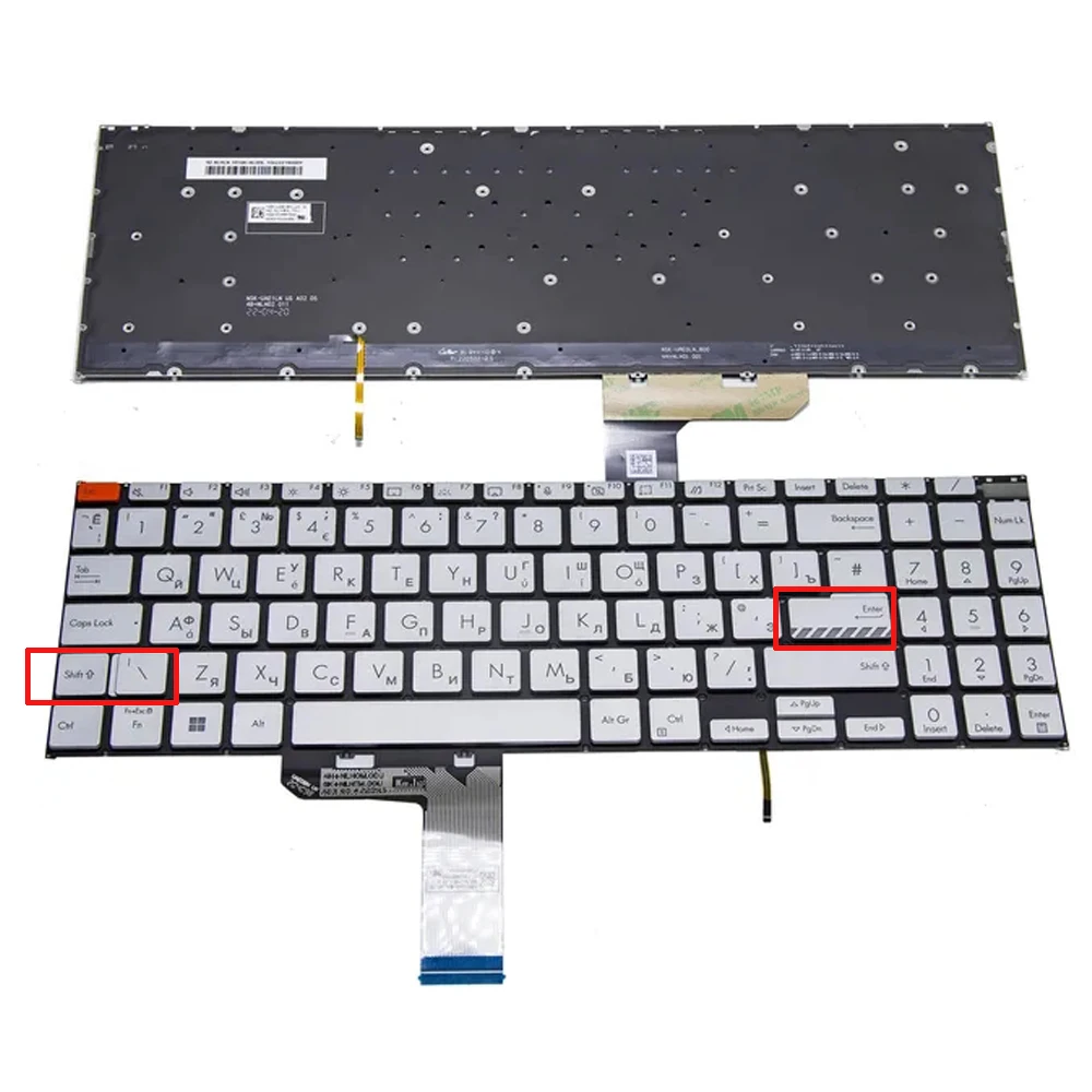 

Russian Backlight Keyboard For ASUS VivoBook Pro 15X OLED K6602 K6602zc K6602ze K6602ze K6602hc K6602vv