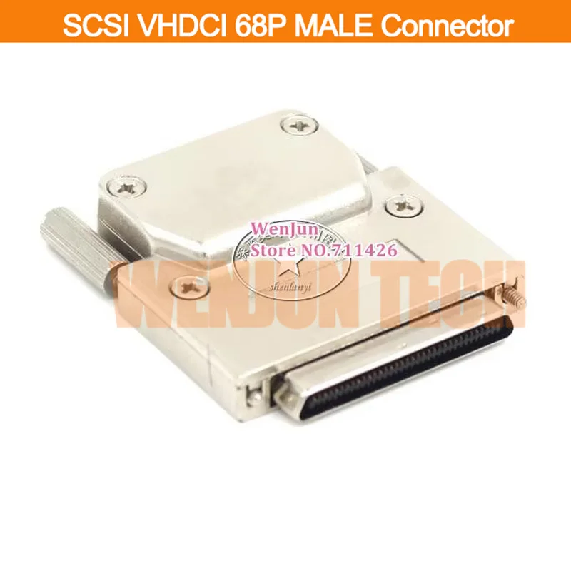 NEW SCSI VHDCI68M-DAS VHDCI 68Pin CN68 Male Metal Shell Adapter Connector 68 pin male V68 CONNECTOR