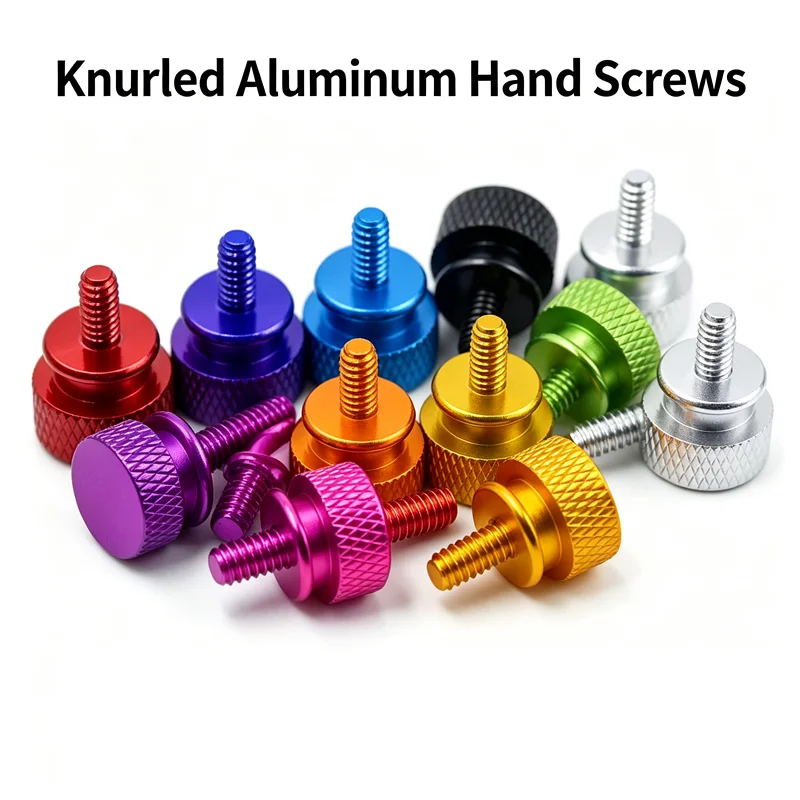 Aluminum Alloy Hand Tightening Screws Tool-Less Assembly Fasteners For Desktop Graphics Card Chassis