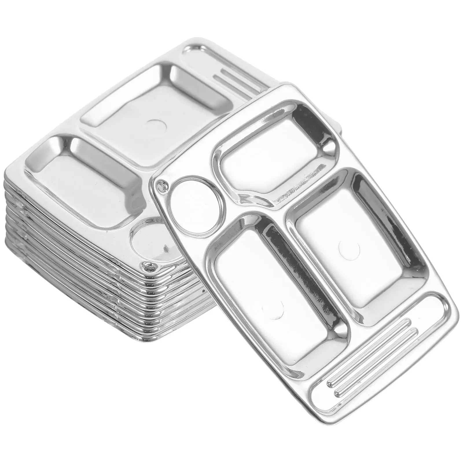 10 Pcs Miniature Dinner Plate Props Decorative Mini House Accessories Plastic Child DIY Toy Miniature Food Plates