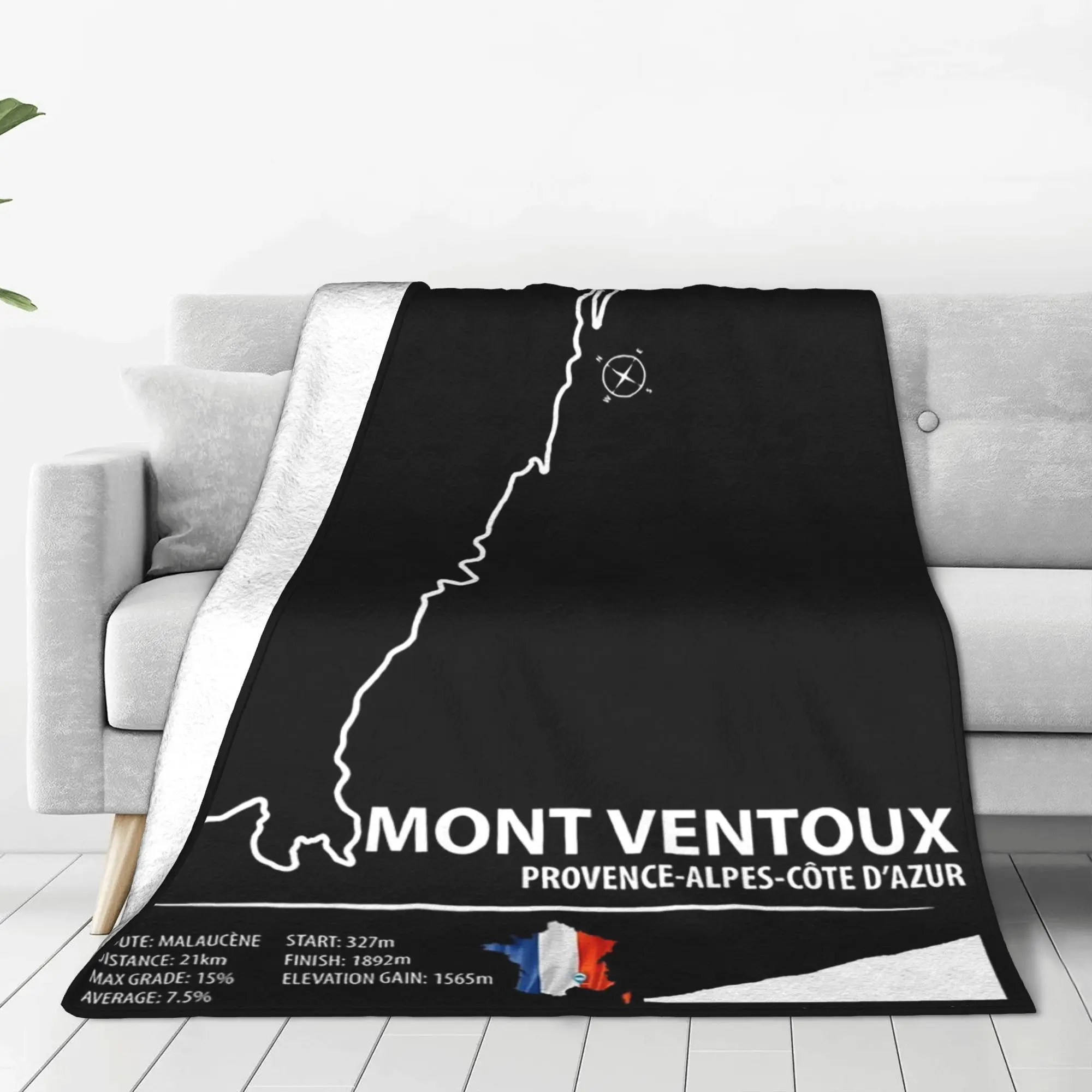 

Mont Ventoux Blanket Multi-function Fleece Sofa Throw Blanket for Home Bedroom Travel Throws Bedspread Quilt