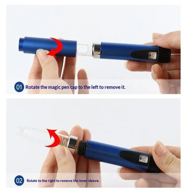 1Pcs  Injection Pen Magic Pen 3ml Sterile Empty Cassette Bottle Cartridges Pen Tip Precise Dosing Injection Pen Kit For Insulin