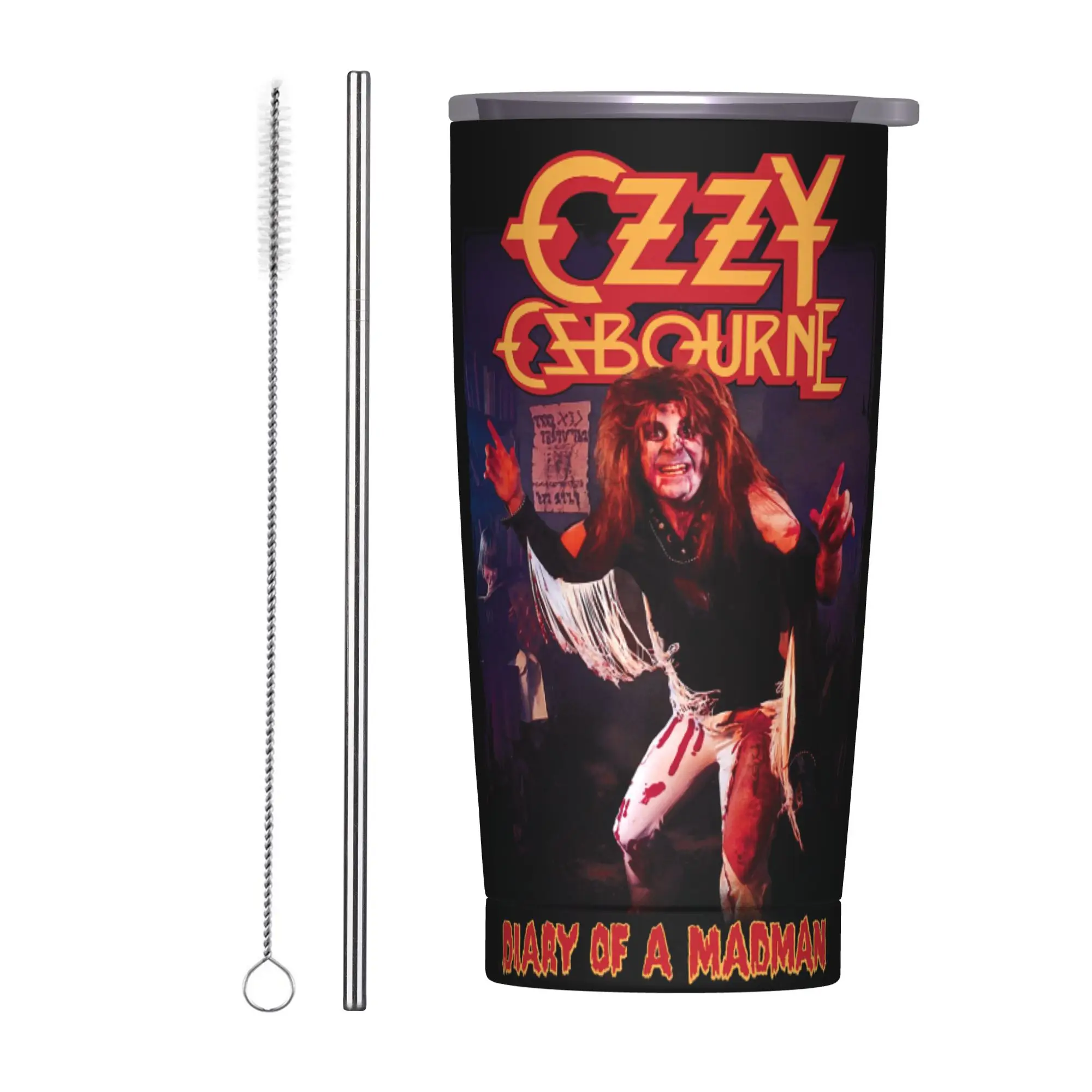 

Термокружка Ozzy Osbourne из нержавеющей стали с вакуумной изоляцией, 20 унций, для путешествий, кофе и напитков