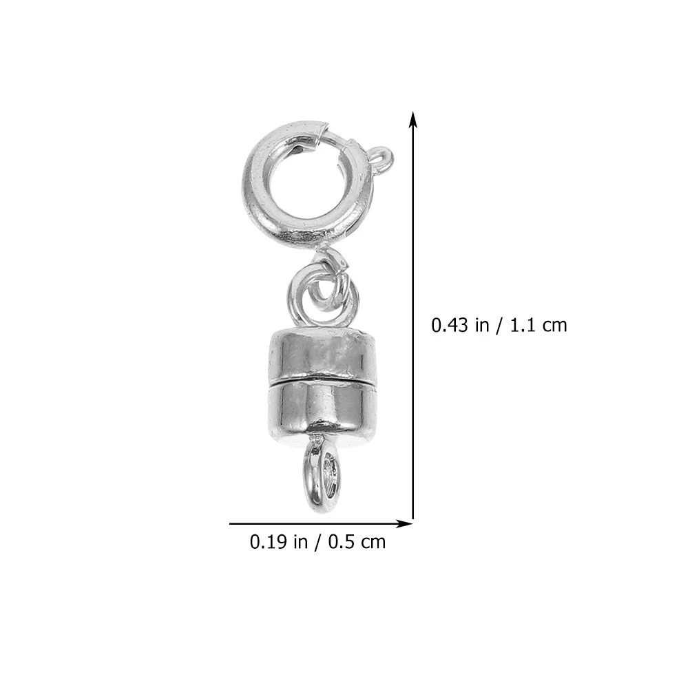 3 pçs pulseira ímã fecho jóias fechos conectores magnéticos colar conexão fivela diy liga