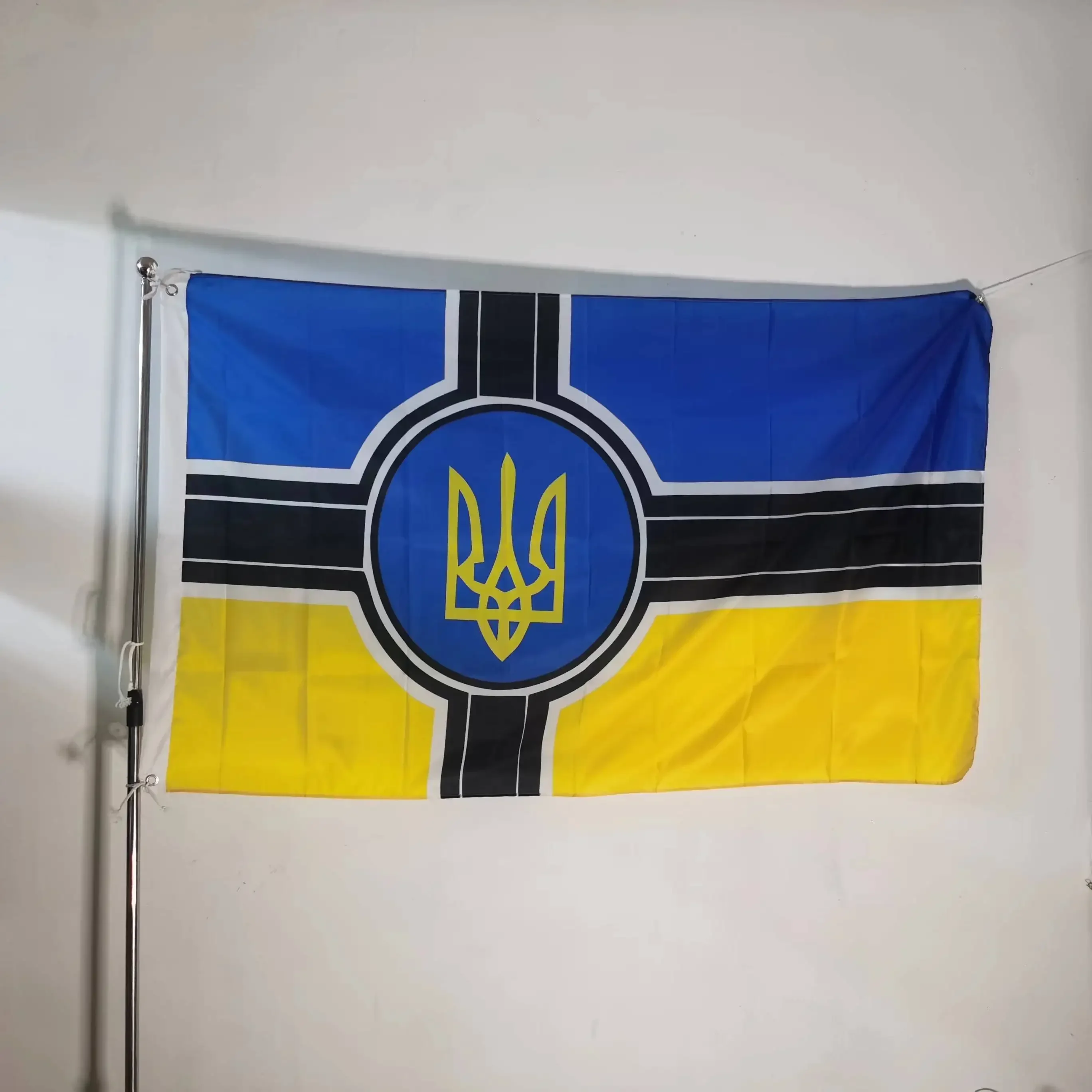 Ukrainian Flag Ukrainian Cross Flag Blue Yellow UA UKR Outdoor For Decoration