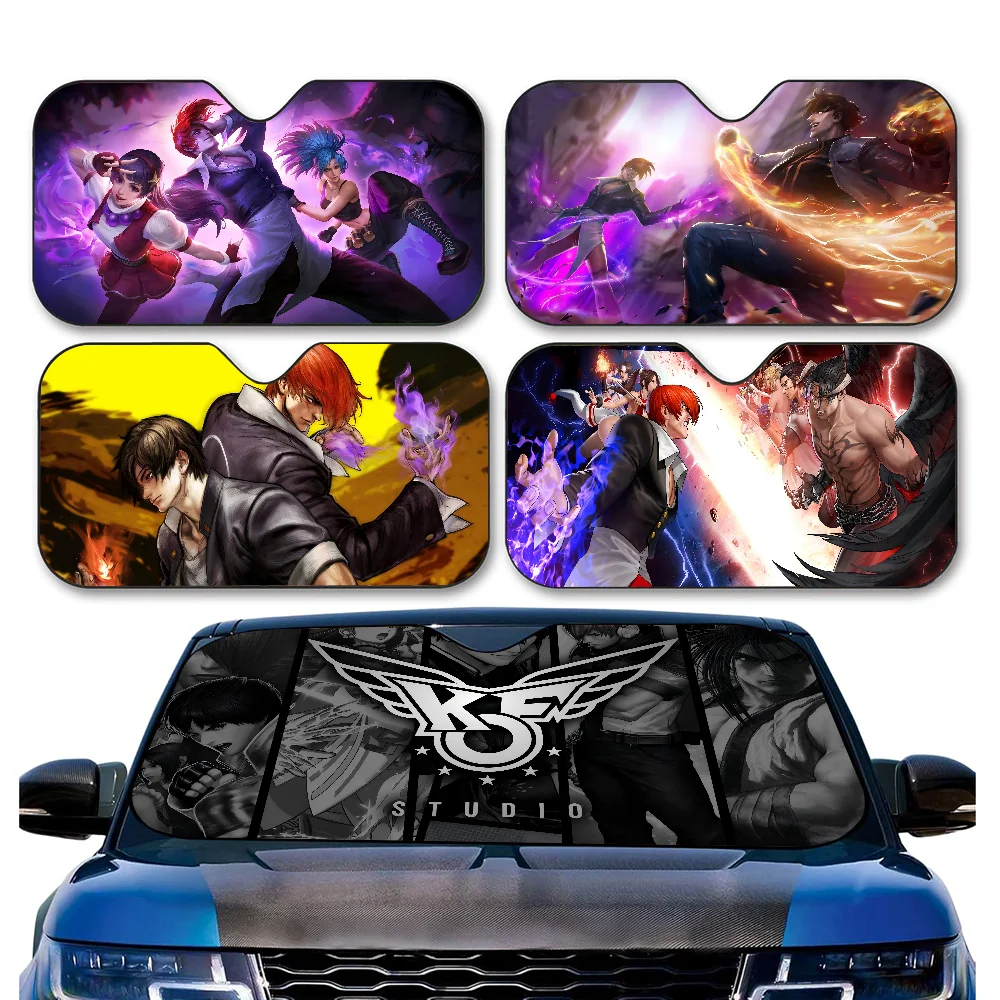 

K--KOFS K-King O-Of F-Fighters Windshield Sunshade Customized Aluminium Foil Car Window Windscreen Cover Sunscreen Curtain