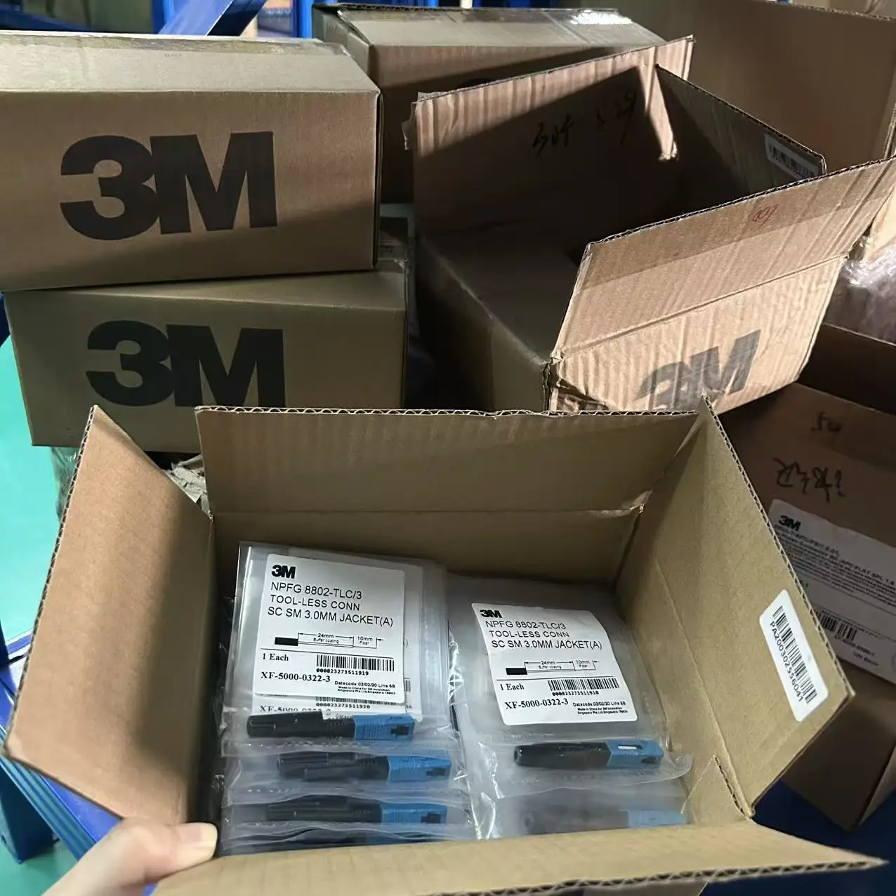 Original NPFG8802-TLC/3 Tool-less SC Single Mode 3.0mm Fiber Quick Connector for FTTH Field Installation