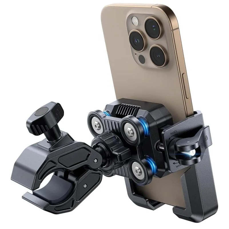

Motorcycle Phone Mount Holder Dual Vibration Dampener Universal Bike Bicycle Phone Mount for 4.7''-7'' Phones